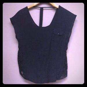 Black lace top